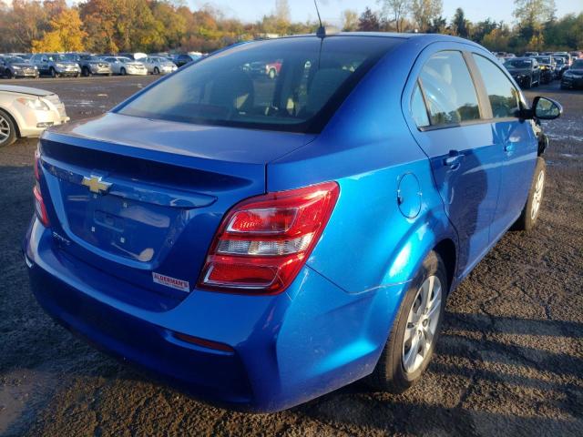 1G1JB5SG2H4106761 - 2017 CHEVROLET SONIC LS BLUE photo 4
