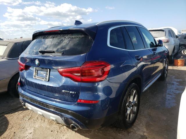 5UXTY3C07M9G12170 - 2021 BMW X3 SDRIVE3 BLUE photo 4