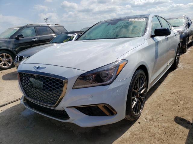 KMHGN4JB8KU287134 - 2019 GENESIS G80 BASE GRAY photo 2