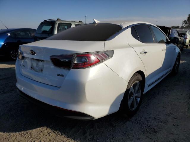 KNAGM4AD0E5070519 - 2014 KIA OPTIMA HYB WHITE photo 4