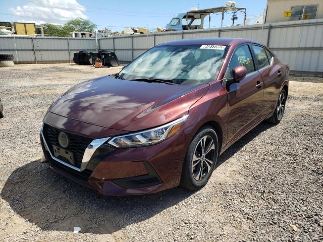 3N1AB8CV3NY222875 - 2022 NISSAN SENTRA SV RED photo 2