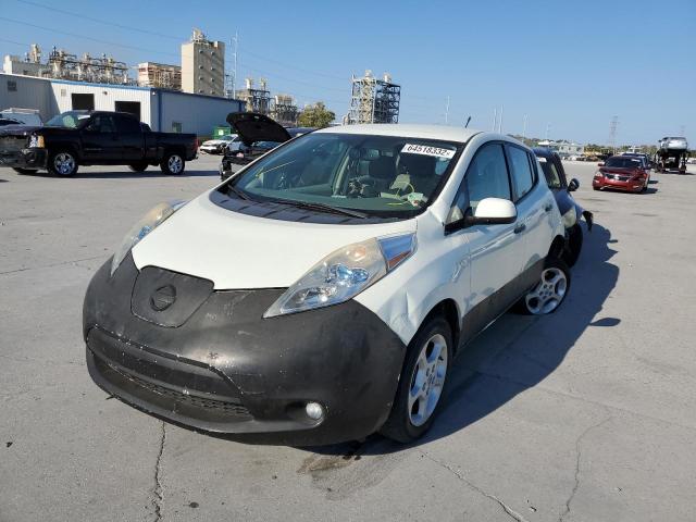 JN1AZ0CP6CT022562 - 2012 NISSAN LEAF SV WHITE photo 2