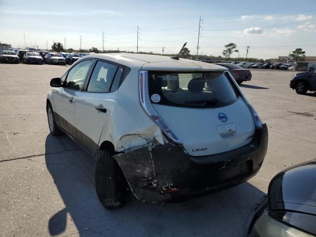 JN1AZ0CP6CT022562 - 2012 NISSAN LEAF SV WHITE photo 3