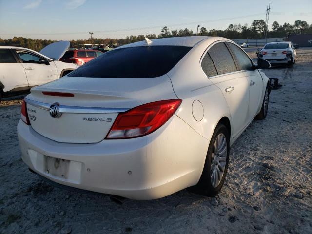 2G4GS5EV9D9206953 - 2013 BUICK REGAL PREM WHITE photo 4