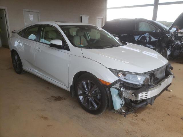 JHMFC1F76KX002100 - 2019 HONDA CIVIC EXL أبيض صورة 1