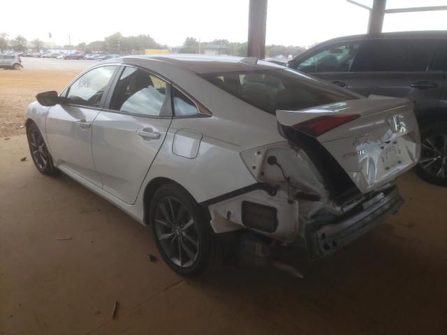 JHMFC1F76KX002100 - 2019 HONDA CIVIC EXL أبيض صورة 3
