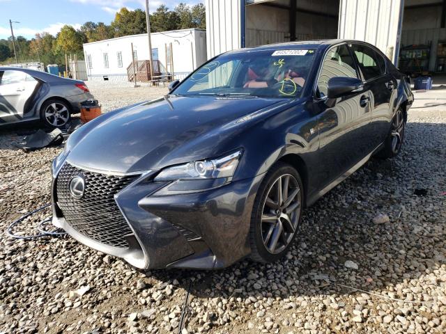 JTHCZ1BL1HA004627 - 2017 LEXUS GS 350 BAS GRAY photo 2