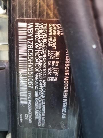 WBY1Z8C55HV551067 - 2017 BMW I3 REX GRAY photo 12