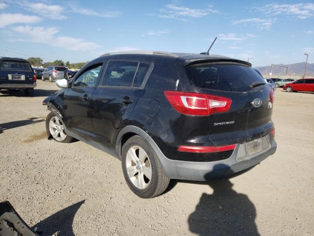 KNDPB3A26C7189937 - 2012 KIA SPORTAGE B BLACK photo 3