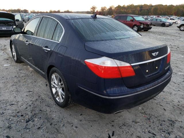 KMHGC4DFXBU140446 - 2011 HYUNDAI GENESIS 4. BLUE photo 3