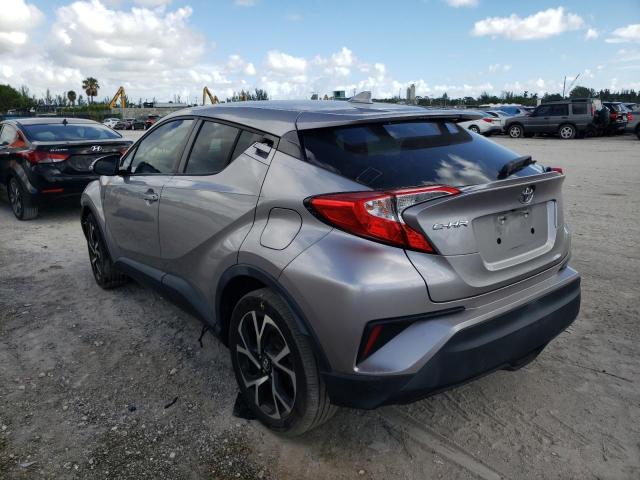 NMTKHMBX2JR060992 - 2018 TOYOTA C-HR XLE GRAY photo 3