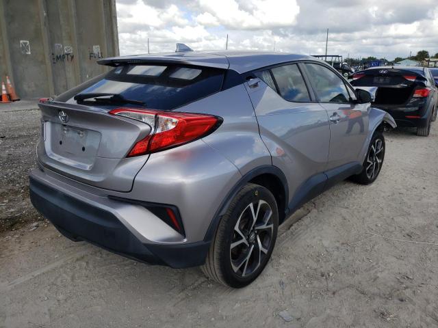 NMTKHMBX2JR060992 - 2018 TOYOTA C-HR XLE GRAY photo 4