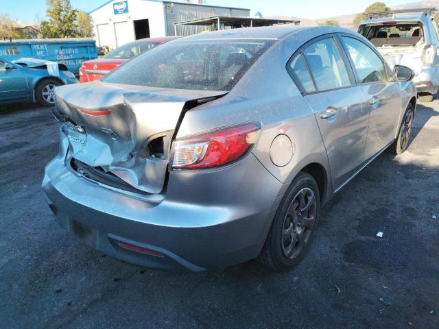 JM1BL1SG8A1127672 - 2010 MAZDA 3 I SILVER photo 4