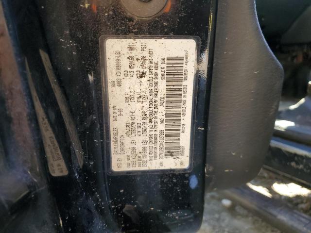 3D7KU28CX4G127269 - 2004 DODGE RAM 2500 S BLACK photo 10