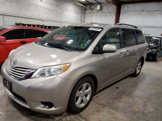 5TDKK3DC7FS577073 - 2015 TOYOTA SIENNA LE GRAY photo 2