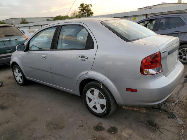 KL1TD56676B621833 - 2006 CHEVROLET AVEO BASE SILVER photo 2