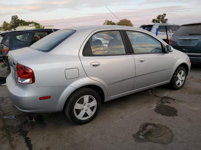 KL1TD56676B621833 - 2006 CHEVROLET AVEO BASE SILVER photo 3