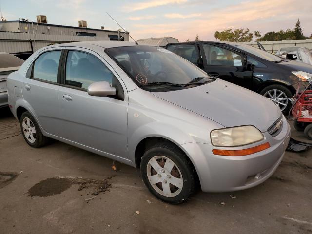 KL1TD56676B621833 - 2006 CHEVROLET AVEO BASE SILVER photo 4