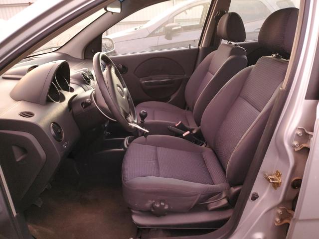 KL1TD56676B621833 - 2006 CHEVROLET AVEO BASE SILVER photo 7