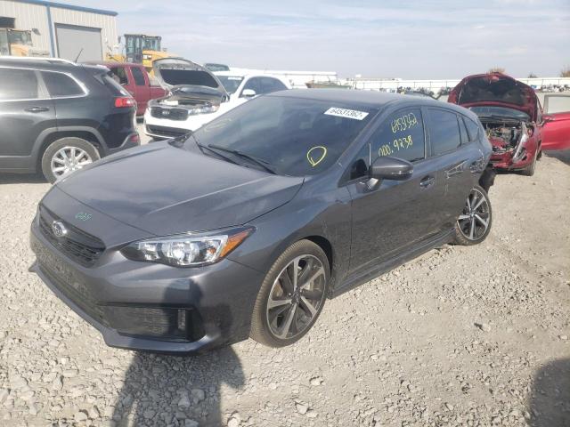 4S3GTAL64N3715378 - 2022 SUBARU IMPREZA SP GRAY photo 2