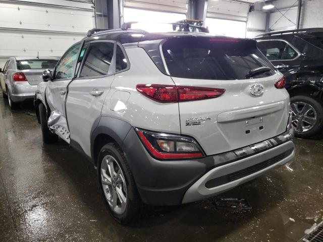 KM8K6CAB4NU821297 - 2022 HYUNDAI KONA SEL GRAY photo 3