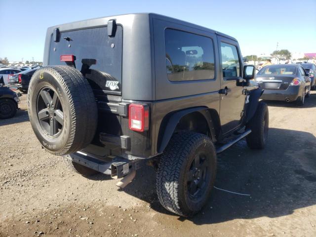 1J4FA24158L503503 - 2008 JEEP WRANGLER X BLACK photo 4