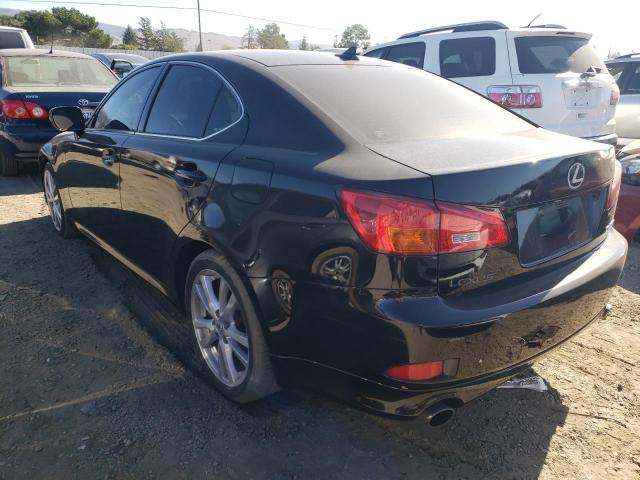 JTHBK262575031263 - 2007 LEXUS IS 250 BLACK photo 3