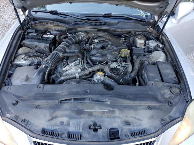 JTHCK262472019191 - 2007 LEXUS IS 250 SILVER photo 7