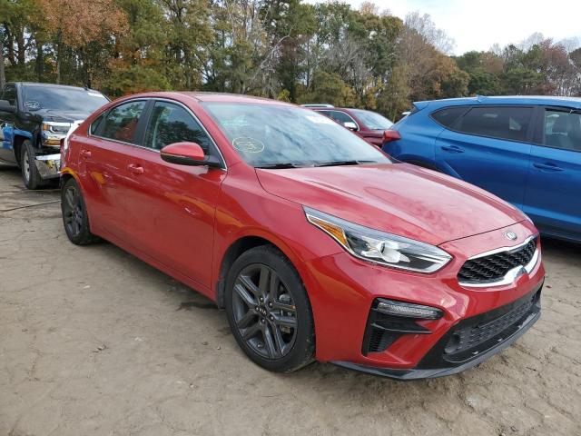 3KPF54AD9ME385477 - 2021 KIA FORTE EX RED photo 1