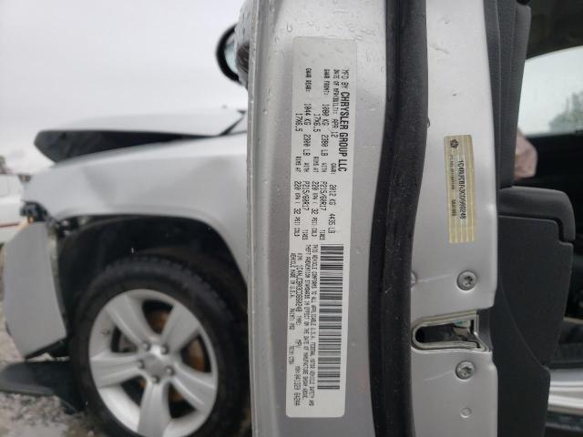 1C4NJCBA3CD660248 - 2012 JEEP COMPASS SILVER photo 10