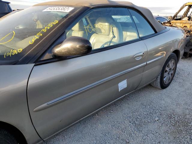 1C3EL65R54N316031 - 2004 CHRYSLER SEBRING LI BEIGE photo 9