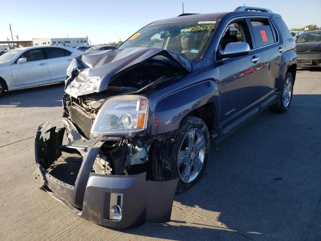 2GKALWEK6D6258145 - 2013 GMC TERRAIN BLUE photo 2