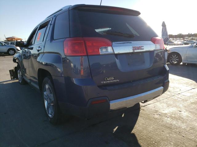 2GKALWEK6D6258145 - 2013 GMC TERRAIN BLUE photo 3