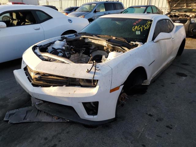 2G1FL1EP1F9801203 - 2015 CHEVROLET CAMARO ZL1 WHITE photo 2