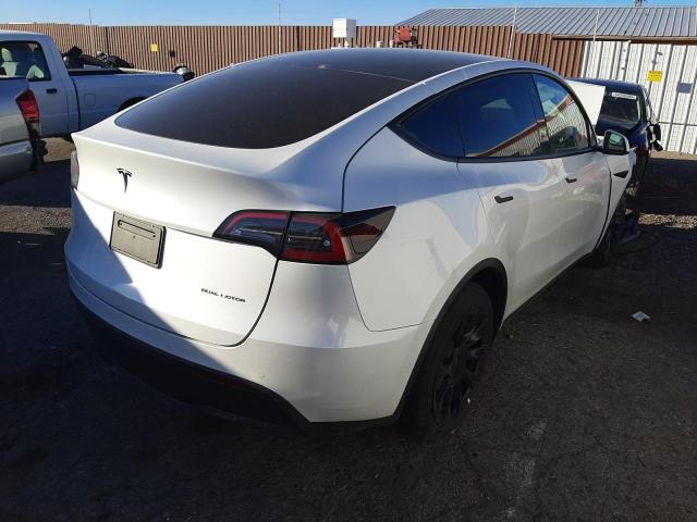 7SAYGDEE8NF480553 - 2022 TESLA MODEL Y أبيض صورة 4