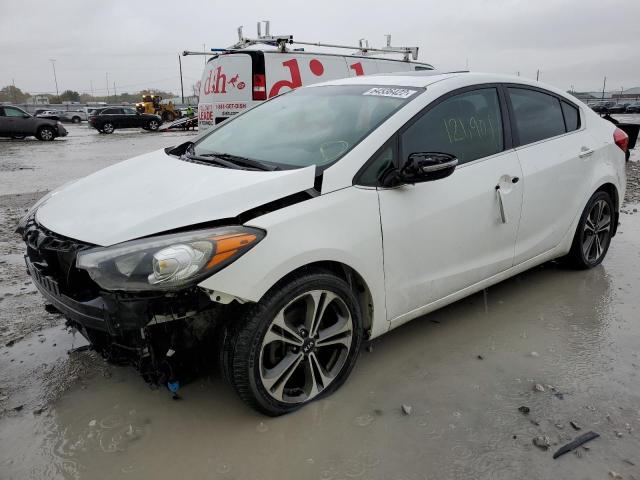 KNAFZ4A80E5202095 - 2014 KIA FORTE EX WHITE photo 2