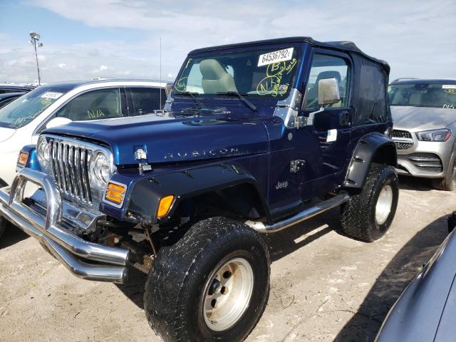 1J4FA39S94P754731 - 2004 JEEP WRANGLER X BLUE photo 2