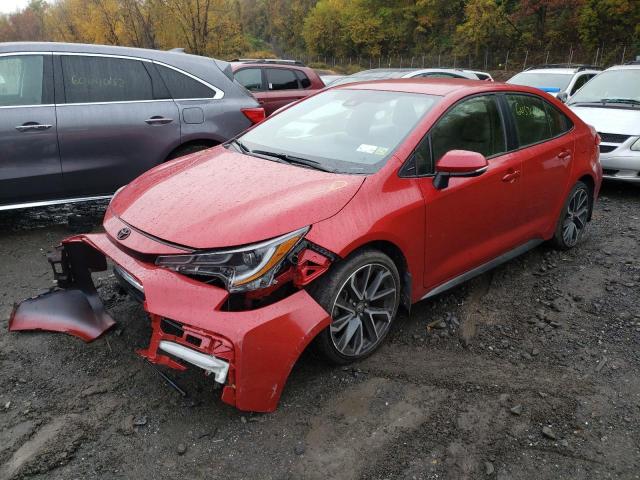 JTDS4MCE7MJ076357 - 2021 TOYOTA COROLLA SE RED photo 2