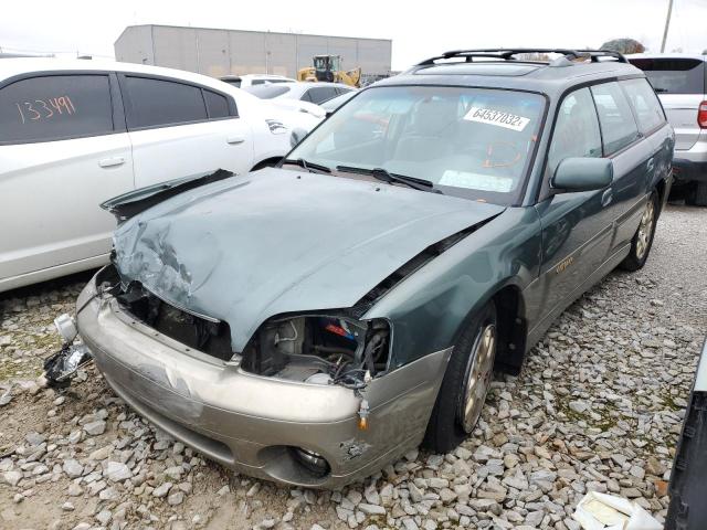 4S3BH806727657957 - 2002 SUBARU LEGACY OUT GREEN photo 2