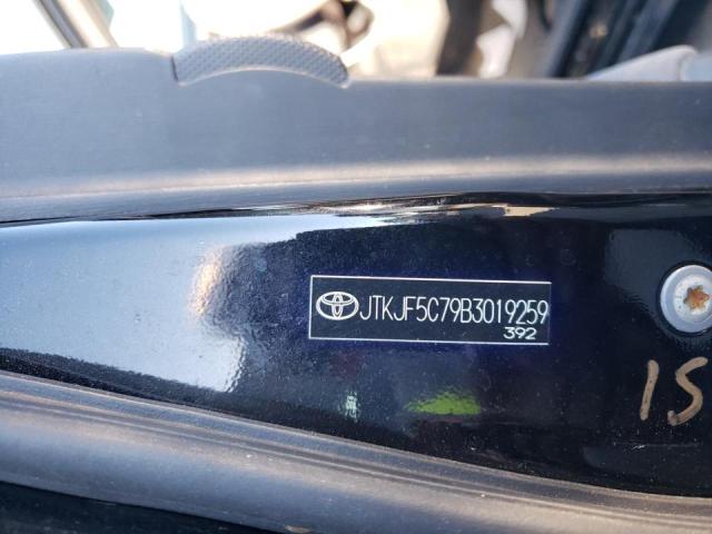 JTKJF5C79B3019259 - 2011 TOYOTA SCION TC 黑色 照片 10