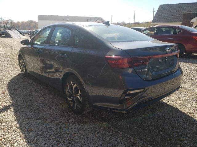 3KPF24AD6LE261724 - 2020 KIA FORTE FE GRAY photo 3