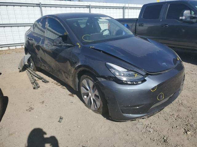 5YJYGDEE8MF185433 - 2021 TESLA MODEL Y SILVER photo 1