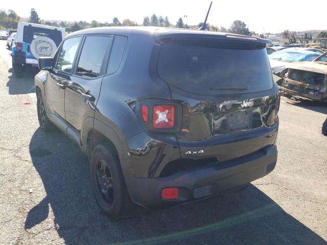 ZACCJBAH2HPF95255 - 2017 JEEP RENEGADE S BLACK photo 3