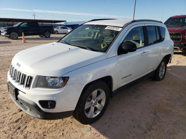 1C4NJDBB8FD257093 - 2015 JEEP COMPASS SP WHITE photo 2