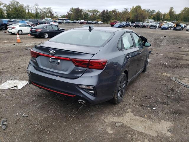 3KPF34AD9ME280802 - 2021 KIA FORTE GT L GRAY photo 4