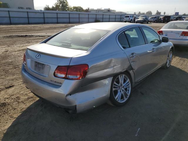 JTHBC96S575004232 - 2007 LEXUS GS 450H SILVER photo 4