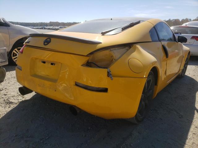 JN1AZ34D45M609569 - 2005 NISSAN 350Z COUPE YELLOW photo 4