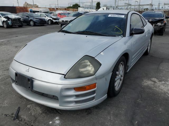 4A3AC44G22E007562 - 2002 MITSUBISHI ECLIPSE GT SILVER photo 2