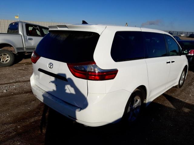 5TDZZ3DC6LS032388 - 2020 TOYOTA SIENNA L WHITE photo 4