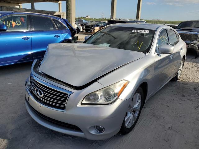 JN1BY1AP7BM325391 - 2011 INFINITI M37 SILVER photo 2